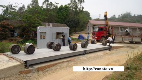 Bàn Giao đưa cân  ô tô 80 tấn tại Lập Thạch Vĩnh Phúc vào hoạt động