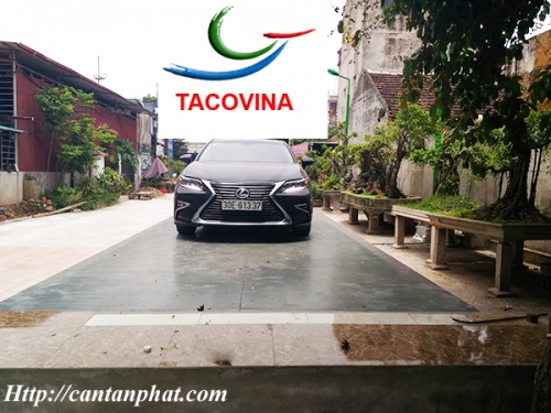 Lắp đặt trạm cân điện tử 80 tấn thử ngay cân bằng xe  Lexus